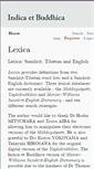 Mobile Screenshot of lexica.indica-et-buddhica.org