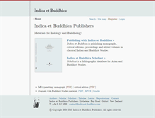 Tablet Screenshot of indica-et-buddhica.org